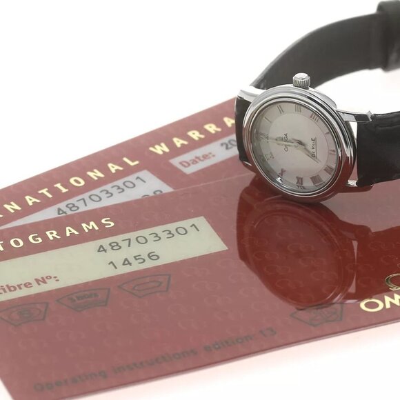 OMEGA De Ville 4870.33.01 Silver Dial Quartz Ladies Watch_874006
